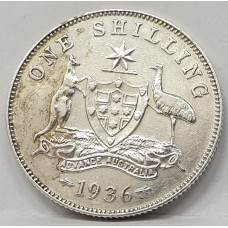 AUSTRALIA 1936 . ONE 1 SHILLING AUSTRALIA 1936 . ONE 1 SHILLING